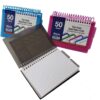 Bazic Poly Spiral Bound Index Card with 2 Tab Divider, White Ruled Paper, 3 x 5 Inches, Color Varies, (3 Pack), (570)
