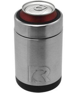 RTIC Can Cooler Insulated, Beer, Beverage, Soda Can Cooler with Lid, Stainless Steel Metal, Double Wall Insulation Coozie for Cans, Sweat Proof, 12oz, Stainless Steel 1 21 61jW3WXC YL