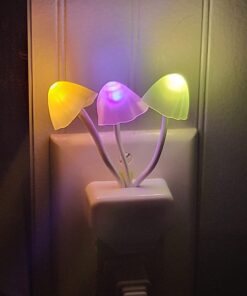 Rienar Sensor Led Night Light, Color Changing Plug-in LED Mushroom Dream Bed Lamp 53 61jXcfVI6RL