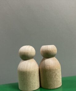 Wood Peg Doll Set, 50 Piece Wood Peg Family (Toy Peg People: Dad, Mom, Angel, Child, Baby) Unfinished for Crafts & Play, by Woodpeckers Complete Family Set - 50 Pieces Pack of 50 31 61jZO8BlwFL