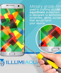 ILLUMI AquaShield Screen Protector Compatible with Samsung Galaxy S7 Edge (2-Pack)(Case Friendly) No-Bubble High Definition Clear Flexible TPU Film 32 61jb3k qeLS