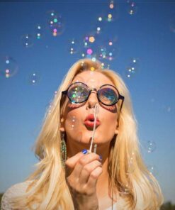 GloFX Black Kaleidoscope Glasses- Rainbow Wormhole 8 61jcbZvJrL