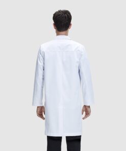 Alternative view of Dr. James Premium Lab Coat Smartphone Tablet Pockets Snap Closing Full Length DR2 Medium