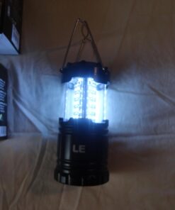 Lepro LED Camping Lantern, Super Bright, Battery Powered, IPX4 Water Resistant, Portable Emergency Lights for Hurricane, Storms, Outages, Collapsible, 2 Packs 45 61jdQgOJM8L