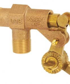 Robert Manufacturing - R400-1/2 R400 Series Bob Red Brass Float Valve, 1/2" NPT Male Inlet x 1/2" NPT Male Outlet, 22 gpm at 85 psi Pressure 0.5 Inch 6 61jeGTXXyWL