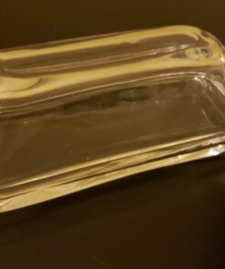Kangaroo Glass Butter Dish with Lid - Elegant Crystal Glass to Hold Stick of Butter, Block of Cream Cheese & Serving Dish for Dishes & Small Fruits - Clear Butter Tray for Refrigerator & Counter Top 31 61jf 7jJDL