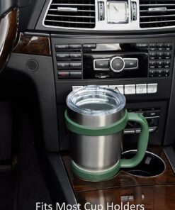 F-32 Handle - 19 COLORS - 30oz Size - Compatible with 30 oz YETI and 30 oz. OZARK TRAIL Tumbler Travel Mug - BPA FREE (30OZ, HUNTER GREEN, 1 Count (Pack of 1)) 30ozHunter Green / Field Green 30.0 ounces 20 61jgAHti99S