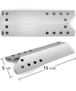 Alternative view of Hongso 15 1/16" Heat Plate Replacement for Kenmore 720-0670A, 122.16641900, 122.16431010, Nexgrill 720-0670C, 720-0718C, Uberhaus, Kmart, Stainless Steel Heat Shield Tent BBQ Burner Cover SPF781 4-PK