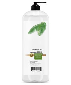 Majestic Pure Fractionated Coconut Oil - Relaxing Massage Oil, Liquid Carrier Oil for Diluting Essential Oils - Skin, Lip, Body & Hair Oil Moisturizer & Softener - 16 fl oz 23 61jgeUNdFVL