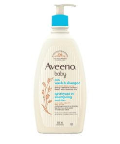 Aveeno Baby Daily Moisture Gentle Body Wash & Shampoo with Oat Extract, 2-in-1 Baby Bath Wash & Hair Shampoo, Tear- & Paraben-Free for Hair & Sensitive Skin, Lightly Scented, 18 fl. oz 26 61jgv7FQhtL