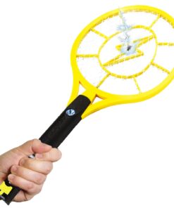 Alternative view of Beastron Bug Zapper Electric Fly 3000V USB Rechargeable, Mosquito Racquet Killer Racket with LED Light & 2 Layer Mesh (Large Size), yellow