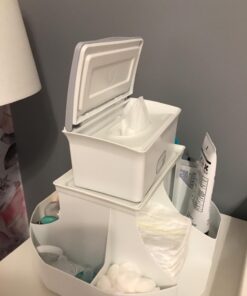 Ubbi Baby Wipes Dispenser, Baby Wipes Case, Baby Wipes Holder With Weighted Plate, Keeps Wipes Fresh And Non-Slip Rubber Feet, Gray Gray Wipes Dispenser 36 61jhgIzpuZL