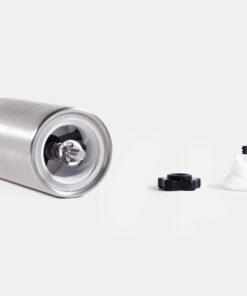 EZE Homegoods Hand Coffee Mill Grinder with Conical Ceramic Burr | Consistent Grind Every Time, Professional Grade, Stainless Steel, Lightweight and Portable, Heavy Duty Extra Long Hand Crank 2 Round 26 61jiN43pwL