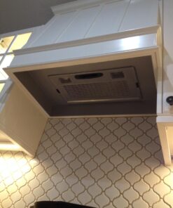 Broan Aluminum Power Pack Range Hood Insert, Exhaust Fan and Light Combo for Over Kitchen Stove, Silver, 6.0 Sones, 390 CFM 20.5-Inch 45 61jjpluXWIL