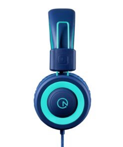 Kids Headphones - noot products K11 Foldable Stereo Tangle-Free 3.5mm Jack Wired Cord On-Ear Headset for Children/Teens/Boys/Girls/Smartphones/School/Kindle/Airplane Travel/Plane/Tablet (Navy/Teal) Navy/Teal 42 61jkfKNl3GL
