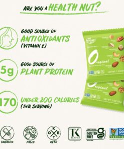 Daily Gourmet Nuts - Unsalted Mixed Nuts Snack Packs/Individually Wrapped Snacks/Nut Snacks/No Peanuts/Healthy Trail Mix Individual Packs/Deluxe Assorted Snacks (A. Original, 24 Packs) A. Original 1 Ounce (Pack of 24) 21 61jlYAR32AL