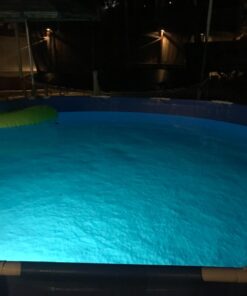 Intex Underwater LED Magnetic Above Ground Wall Pool Light with Magnetic Transmitter and 4 Different Color Options, Multicolor/White Wall Light 43 61jloIu04SL