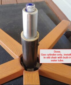 DOZYANT Gas Lift Cylinder Replacement,Hydraulic Pneumatic Shock Piston Heavy Duty (450 lbs) Universal Size Fits Most Executive Office Chairs, Highest End Class 4 Black 46 61jo2YO7omL