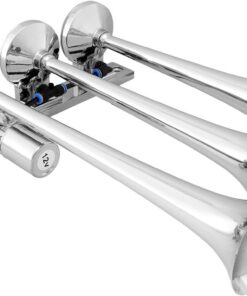 Vixen Horns Train Horn Kit for Trucks/Car/Semi. Complete Onboard System- 150psi Air Compressor, 1 Gallon Tank, 3 Trumpets. Super Loud dB. Fits Vehicles like Pickup/Jeep/RV/SUV 12v VXO8210/3118 12 61jpgwNm6LL