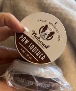 Natural Dog Company Paw Soother Balm, 2 oz. Tin, Dog Paw Cream and Lotion, Moisturizes & Soothes Irritated Paws & Elbows, Protects from Cracks & Wounds 2oz Tin 33 61jpnfauKrL