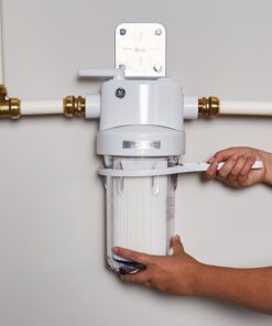 GE Whole House Water Filtration System | Reduces Sediment, Rust & More | Install Kit & Accessories Included | Filter Not Included | Replace Filters (FXHTC, FXHSC) Every 3 Months | GXWH40L 28 61jpt1321BL 3