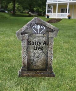 VictoryStore Yard Sign Outdoor Lawn Decorations - Fake Tombstones Graveyard Gravestones - Halloween Yard Decoration - Set of 6, 21.3 inches X 14.8 inches Funny 20 61jr2jbqUxL