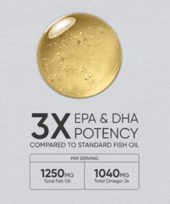 Sports Research Triple Strength Omega 3 Fish Oil 1250mg from Wild Alaska Pollock | Burpless Fish Oil Supplement with Omega-3 EPA & DHA | Sustainably Sourced, Non-GMO, Gluten Free - 90 Softgels 90 Count (Pack of 1) 25 61jruARbq4L 1