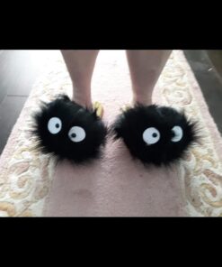 Totoro: Dust Bunny - Makkurokurosuke- Slippers (Pair) 17 61jrwN UkkL