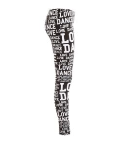 Alexandra Collection Love Dance Leggings for Women Small Black/White 11 61js242dd8L