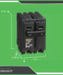 Square D - HOM240CP Homeline 40 Amp Two-Pole Circuit Breaker Pack of 1 6 61js7DmRyFL