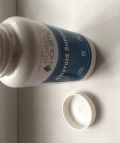 Purely Holistic Thyroid Support Supplement with Iodine - 120 Capsules - 2 Month Supply - with L-Tyrosine, B12, Magnesium, Ashwagandha, Kelp & More - Formulated for Women - Non GMO 43 61jt5w96nUL