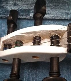 Cecilio Electric/Silent Violin - Style 2, Full Size (4/4) - Ebony Fittings - Metallic Pearl White - Includes Case, Bow, Rosin, Aux Cable, and Headphones 4/4-size 21 61jukqxOrQL