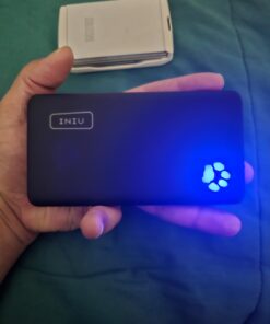 INIU Portable Charger, Slimmest 10000mAh 5V/3A Power Bank, USB C in&out High-Speed Charging Battery Pack, External Phone Powerbank Compatible with iPhone 15 14 13 12 11 Samsung S22 S21 Google iPad etc Black 30 61jw mf6bUL
