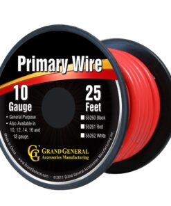 Grand General 55261 Red 10-Gauge Primary Wire 25 Ft 3 61jyUvNQwQL