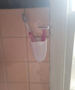 Command Bath Razor Holder, Clear Frosted, 1-Holder, 1- Water-Resistant Strip, Organize Damage-Free 50 61k wCLzdFL