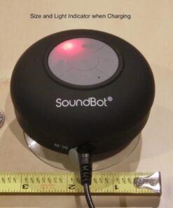 SoundBot SB510 HD Water Resistant Bluetooth Shower Speaker, Handsfree Portable Speakerphone with Built-in Mic, 6hrs of Playtime, Control Buttons and Dedicated Suction Cup for Showers (Black) Black 39 61k0XhHacNL