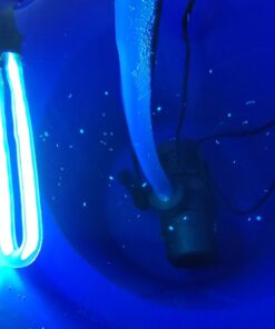 Eagle 14 Gallon High Density Polyethylene Lab Pack Barrel Drum with Metal Lever-lock Lid, 26.5" Height, 15" Diameter, Blue, 1610MB 39 61k1Qfd6RiL