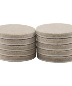 SoftTouch 1 1/2" Round Heavy-Duty Self-Stick Felt Furniture Pads - Protect Surfaces from Scratches & Damage, Beige (8 Pack) 1-1/2 Inch 7 61k1qHR0fL