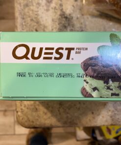 Quest Nutrition Mint Chocolate Chunk Protein Bars, High Protein, Low Carb, Gluten Free, Keto Friendly, 12 Count 24 61k2tbR2YkL