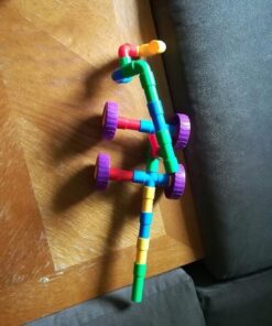 Skoolzy STEM Learning Pipe Tube 29 Piece Toys_and_Games Set, Educational Construction Building Blocks for ADHD & Autism for Baby, Kid Includes Wheels Pipes Joints and eBook 49 61k2tnohrlL