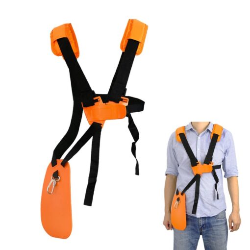 SUNMON Weed Eater Strap - Shoulder Strap for Weed Trimmer uses Durable Nylon String Trimmer Strap for Weed Wacker, Suitable for sthil, ego and Most Other Brands of Trimmer, Leaf Blower(Orange) 1-Orange