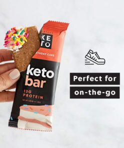 Perfect Keto Bars - The Cleanest Keto Snacks with Collagen and MCT. No Added Sugar, Keto Diet Friendly - 3g Net Carbs, 18g Fat,11g protein - Keto Diet Food Dessert (Salted Caramel, 12 Bars) Salted Caramel 12 Count (Pack of 1) 27 61k3OlvzwHL