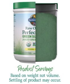 Garden of Life Raw Organic Perfect Food Green Superfood Juiced Greens Powder - Original Stevia-Free, 30 Servings, Non-GMO, Gluten Free Whole Food Dietary Supplement, Alkalize, Detoxify, Energize 30 Servings (Pack of 1) 23 61k4SsHvPUL