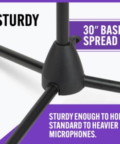 OnStage MS7701B Tripod Microphone Boom Stand black Tripod Stands 32 61k4pZKQt7L
