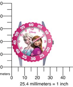 Disney Kids' W000970 Frozen Snow Queen Watch with Pink Nylon Band 12 61k4tLLmDsL