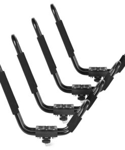 Direct Aftermarket (2 Pairs) Universal Kayak Rack for Car Truck SUV - Rooftop Kayak Carrier J-Bar Holder Mount with Tie Down Straps 28 61k5YzBakmL