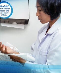 Scott Control Hand Towels Slimfold (04442) with Fast-Drying Absorbency Pockets, White, 90 Towels / Clip, 24 Packs / Case, 90 Count (Pack of 24) 30 61k5avmOkrL