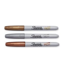 Sharpie Metallic Fine Point Permanent Marker, Assorted Colors, 3 Count (Pack of 3) Total 9 Markers 5 61k6XJkB2 L