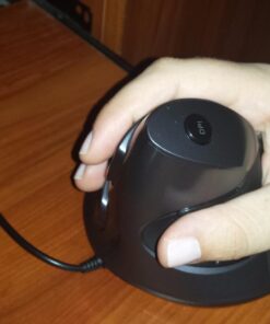 J-Tech Digital Scroll Endurance Wired Mouse Ergonomic Vertical USB Mouse with Adjustable Sensitivity (600/1000/1600 DPI), Removable Palm Rest & Thumb Buttons - Reduces Hand/Wrist Pain (Wired) 38 61k6m6DsPkL 1