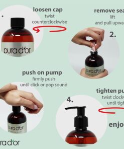 PURA D'OR 16 Oz ORGANIC Sweet Almond Oil - 100% Pure & Natural USDA Certified Cold Pressed Carrier Oil For DIY Beauty - Non-Greasy, Unscented, Hexane Free Moisturizer & Massage Oil - For Hair & Skin 25 61k8u2veleL